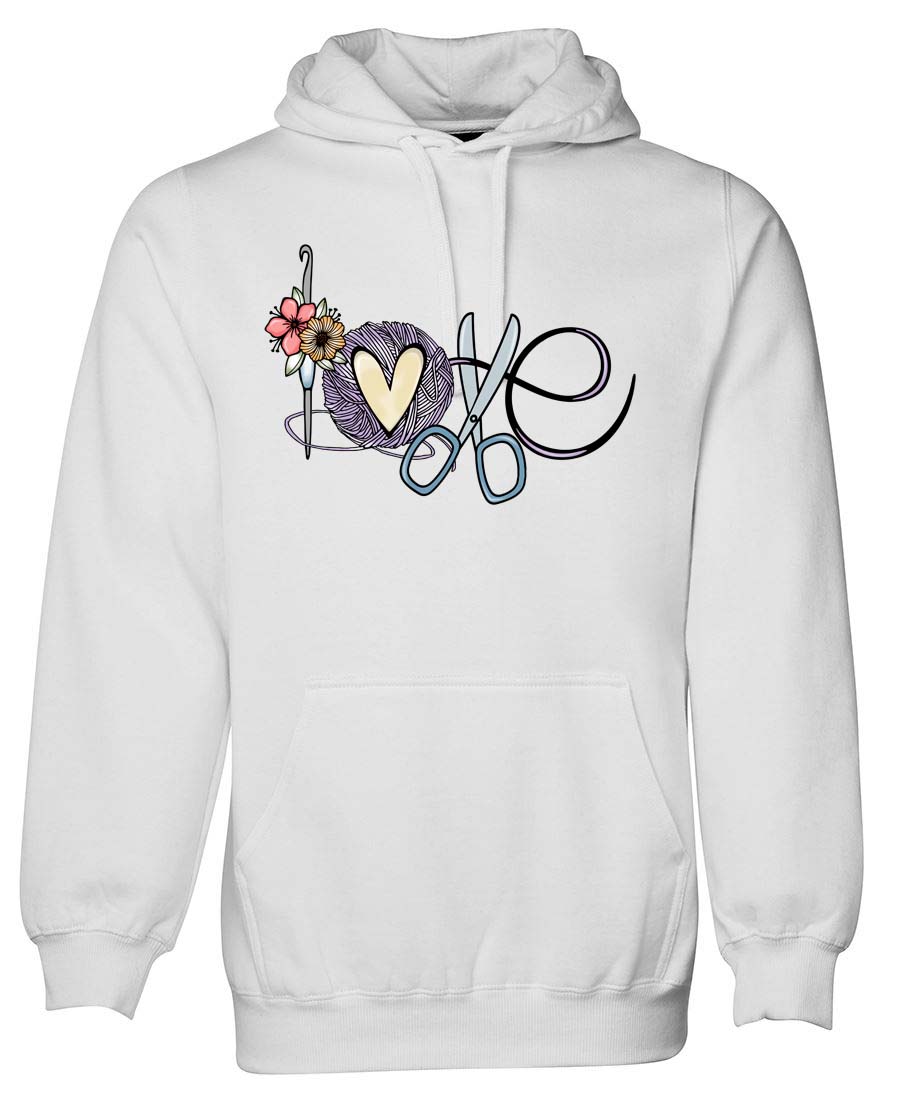 Love Crochet hoodie