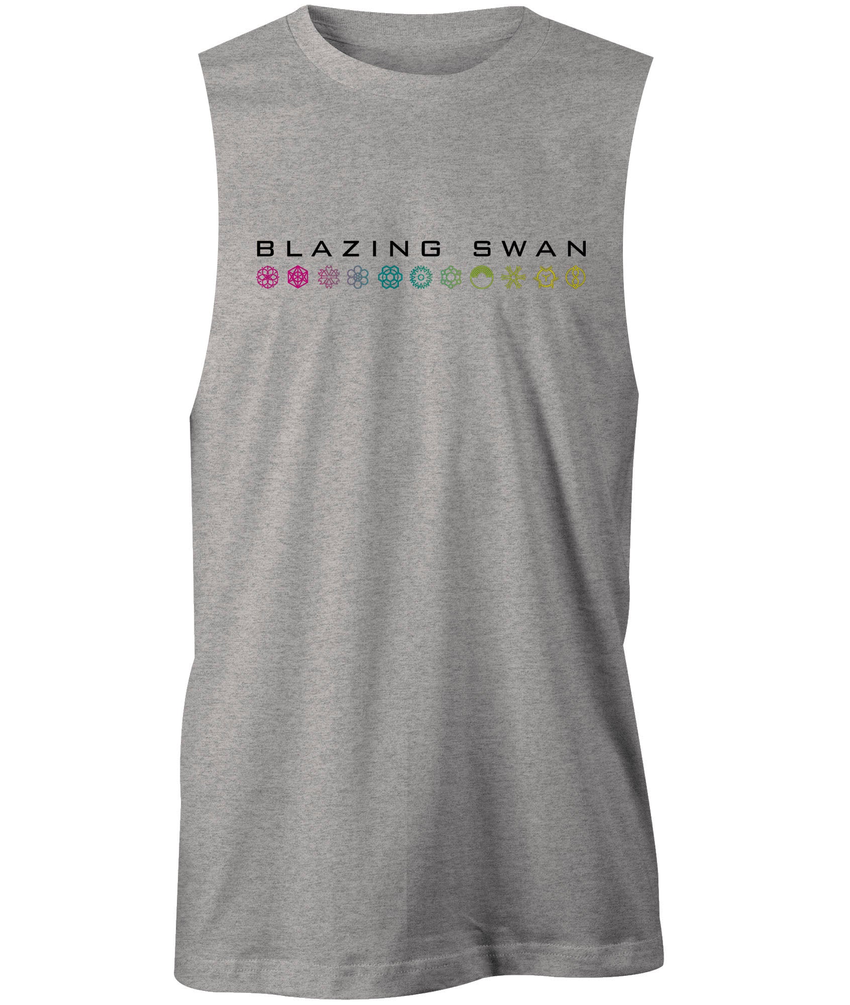 Blazing Swan Logo Muscle T