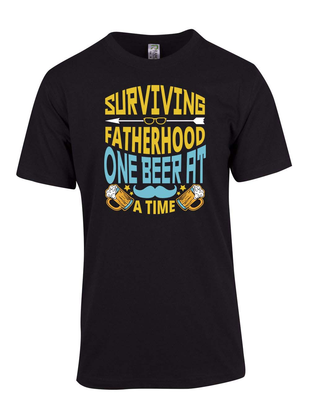 Surviving Fatherhood One Beer At A Time - Fathers Day T Shirt