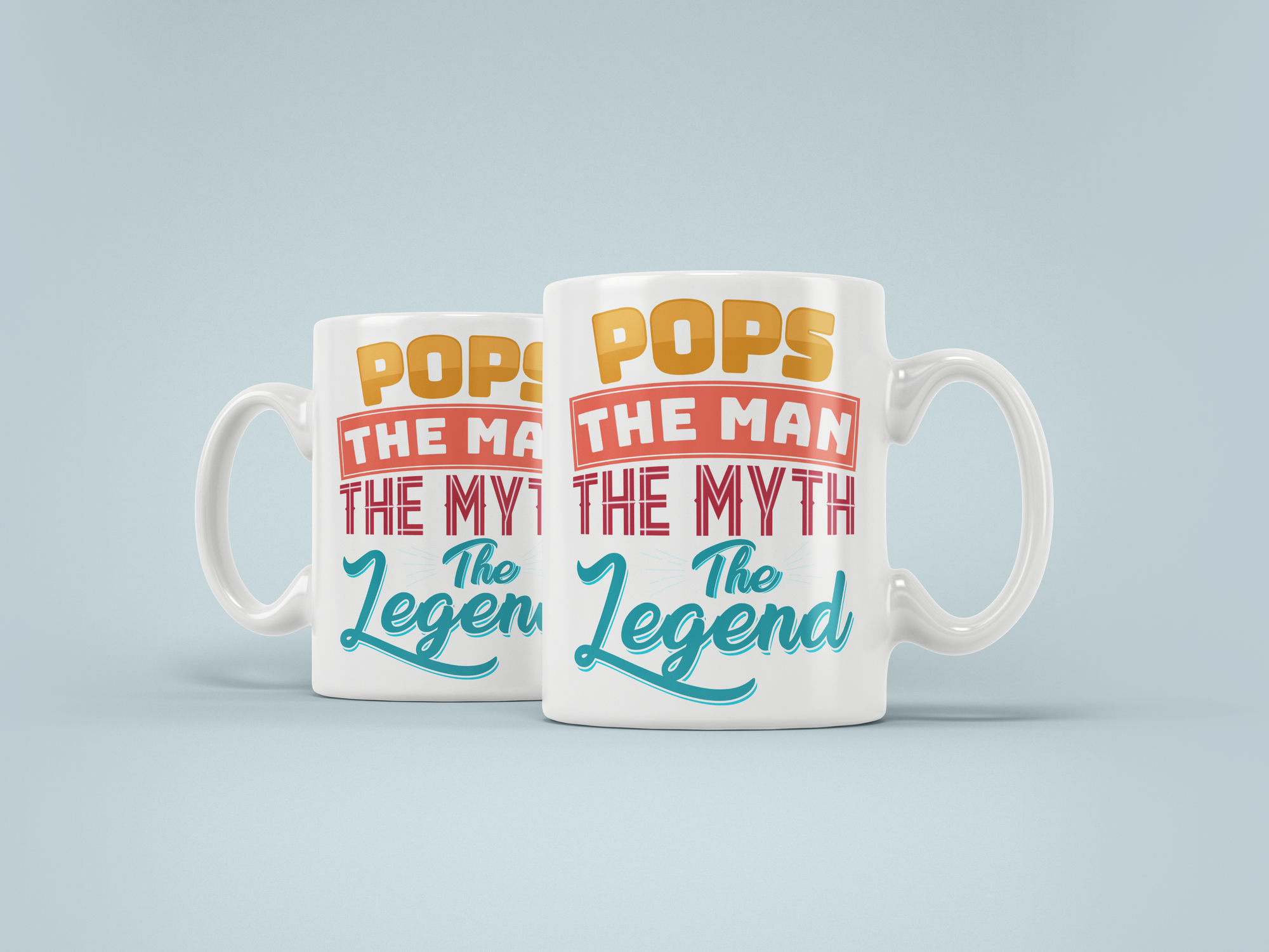 Pops The Man The Legend - Fathers Day 11oz Mug