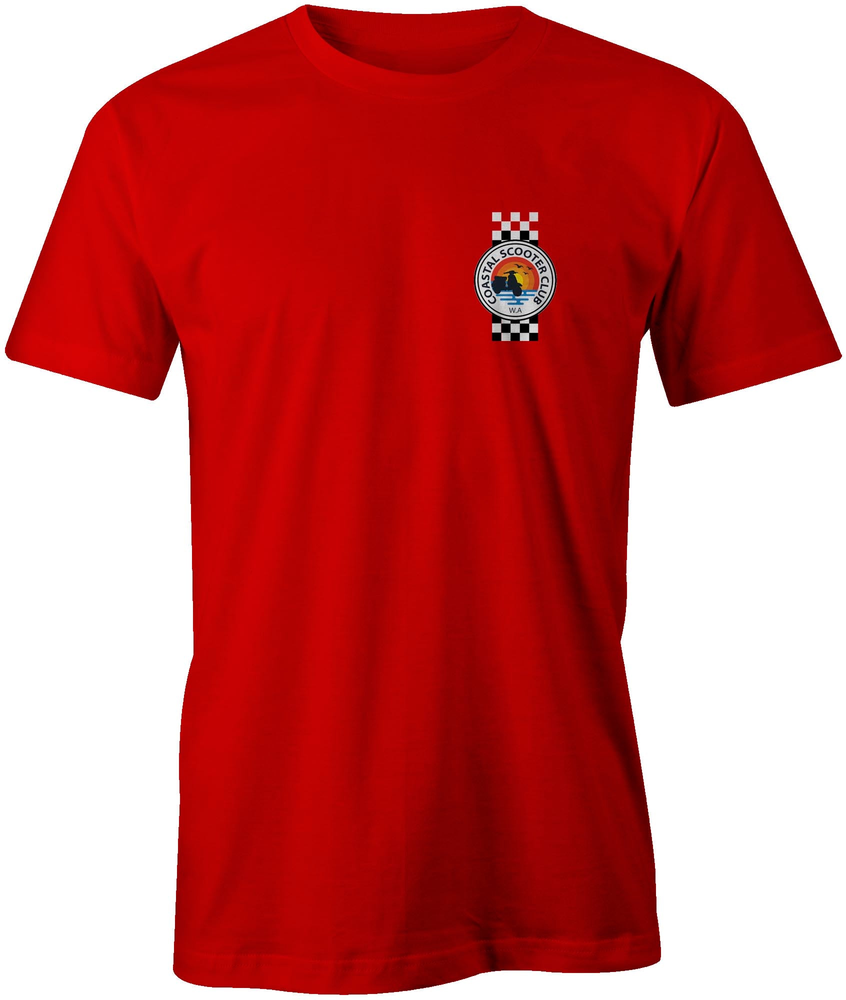Coastal Scooter Club Red Race T-Shirt