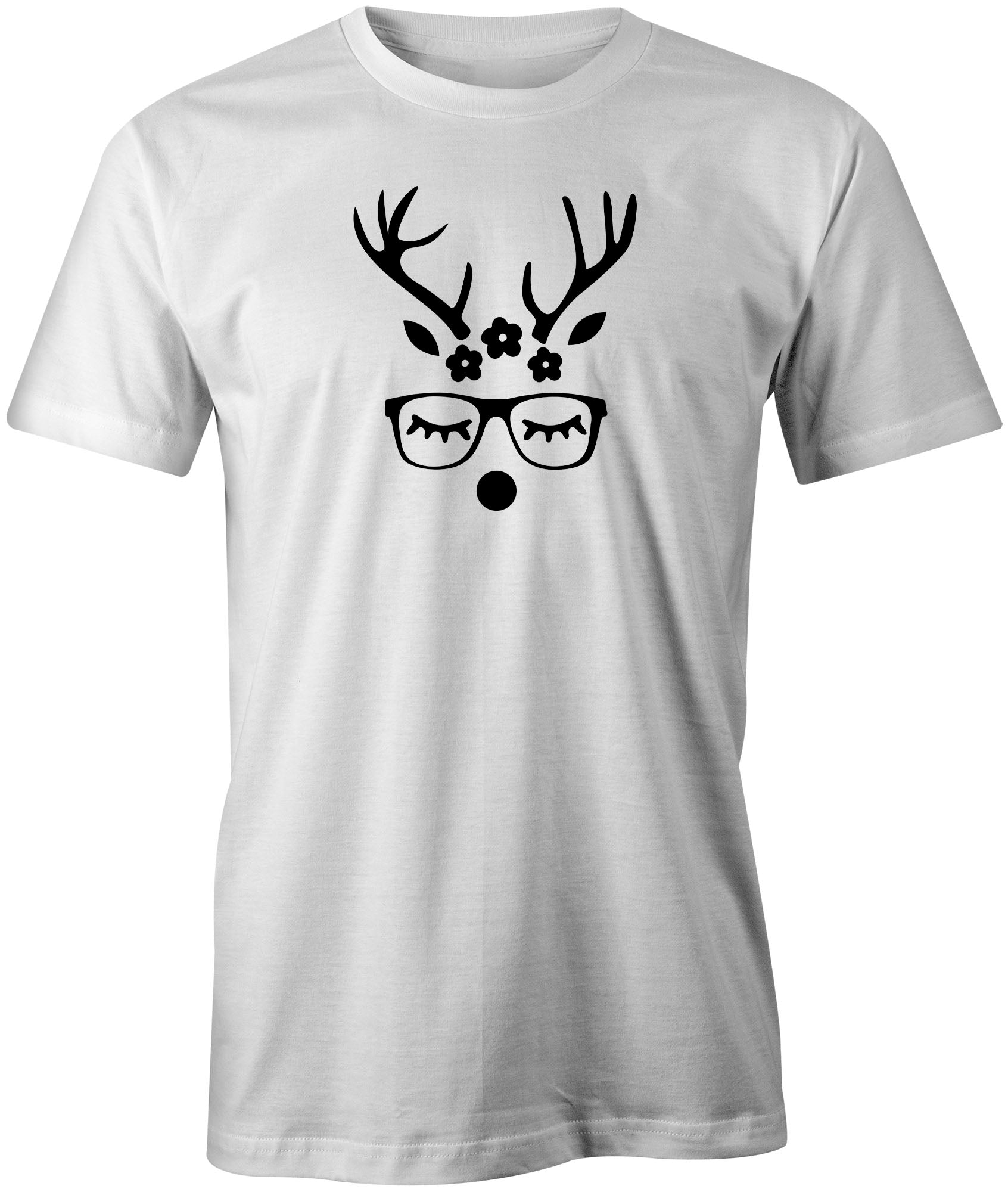 Reindeer Girl Kids Xmas T-Shirt
