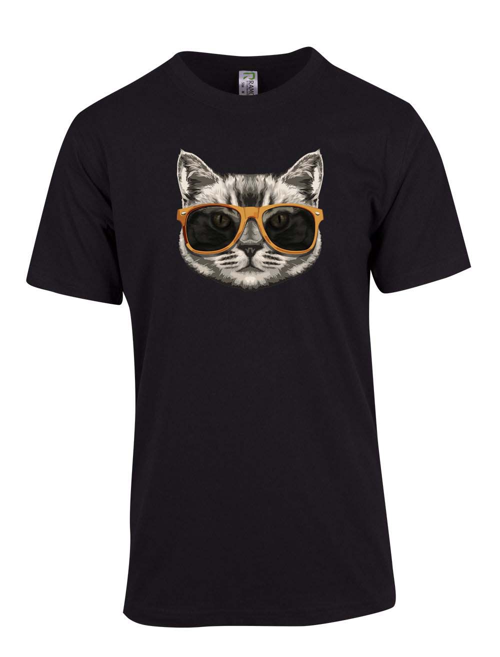 Perth Animal Rescue - Cat with Glasses logo Double sided T-Shirt