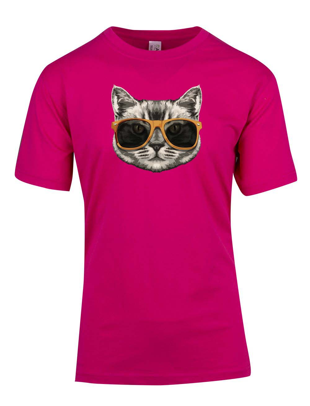 Perth Animal Rescue - Cat with Glasses logo Double sided T-Shirt