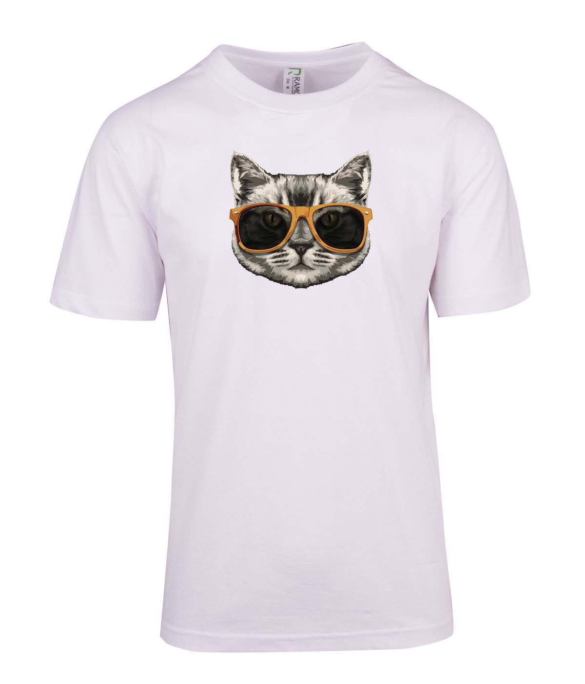 Perth Animal Rescue - Cat with Glasses logo Double sided T-Shirt
