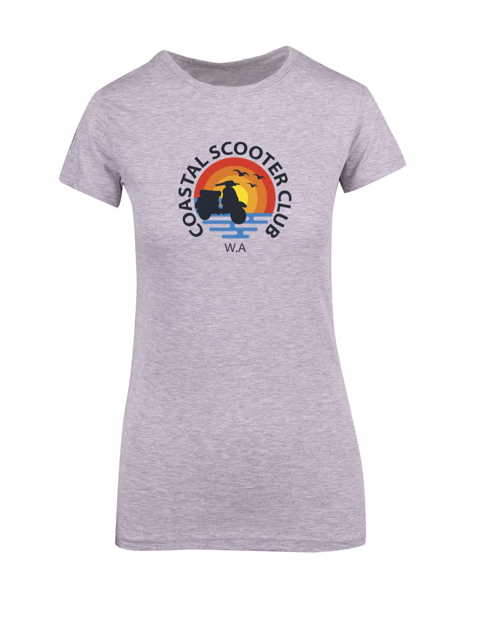 Official Coastal Scooter Club Ladies T-Shirt