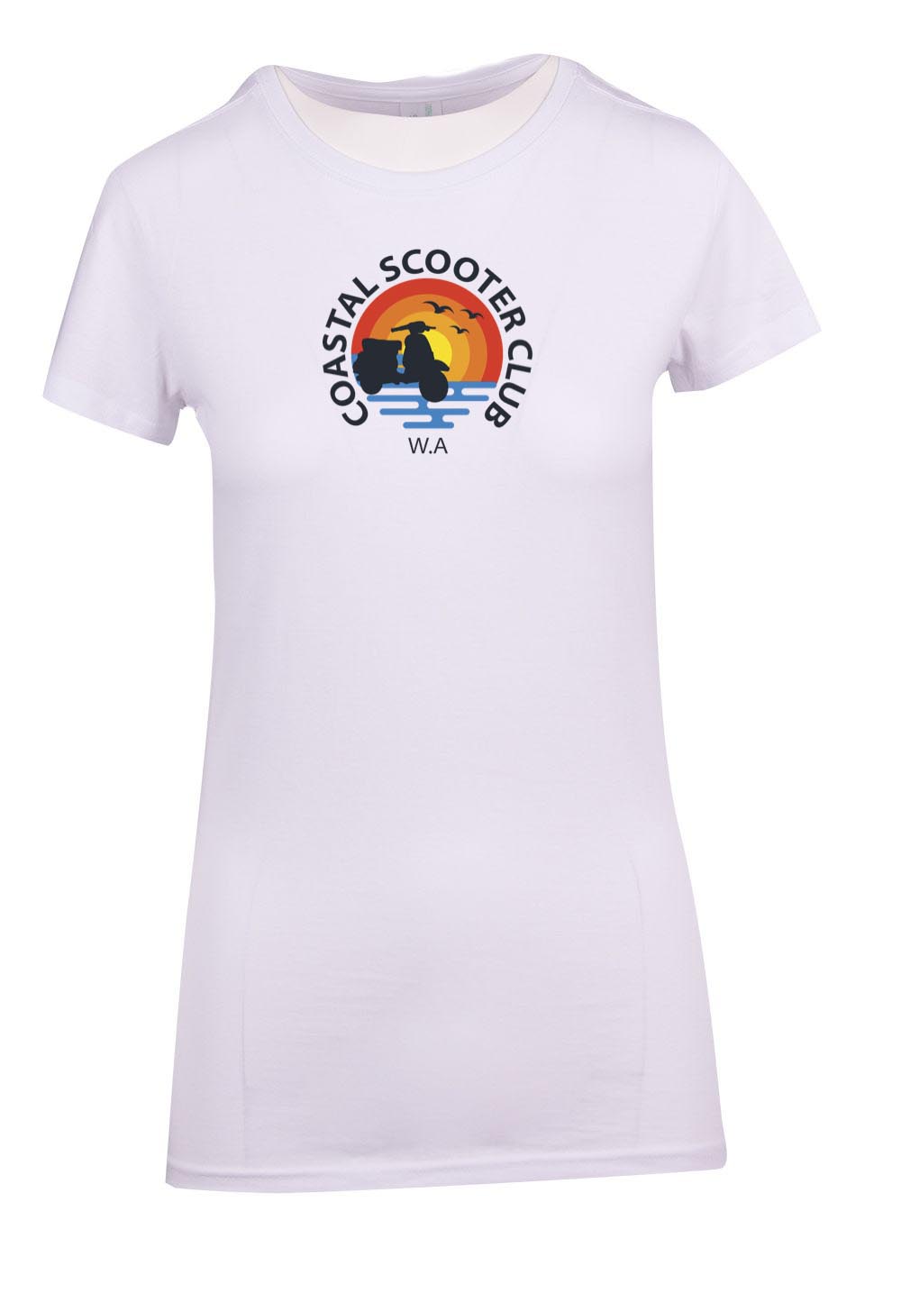 Official Coastal Scooter Club Ladies T-Shirt
