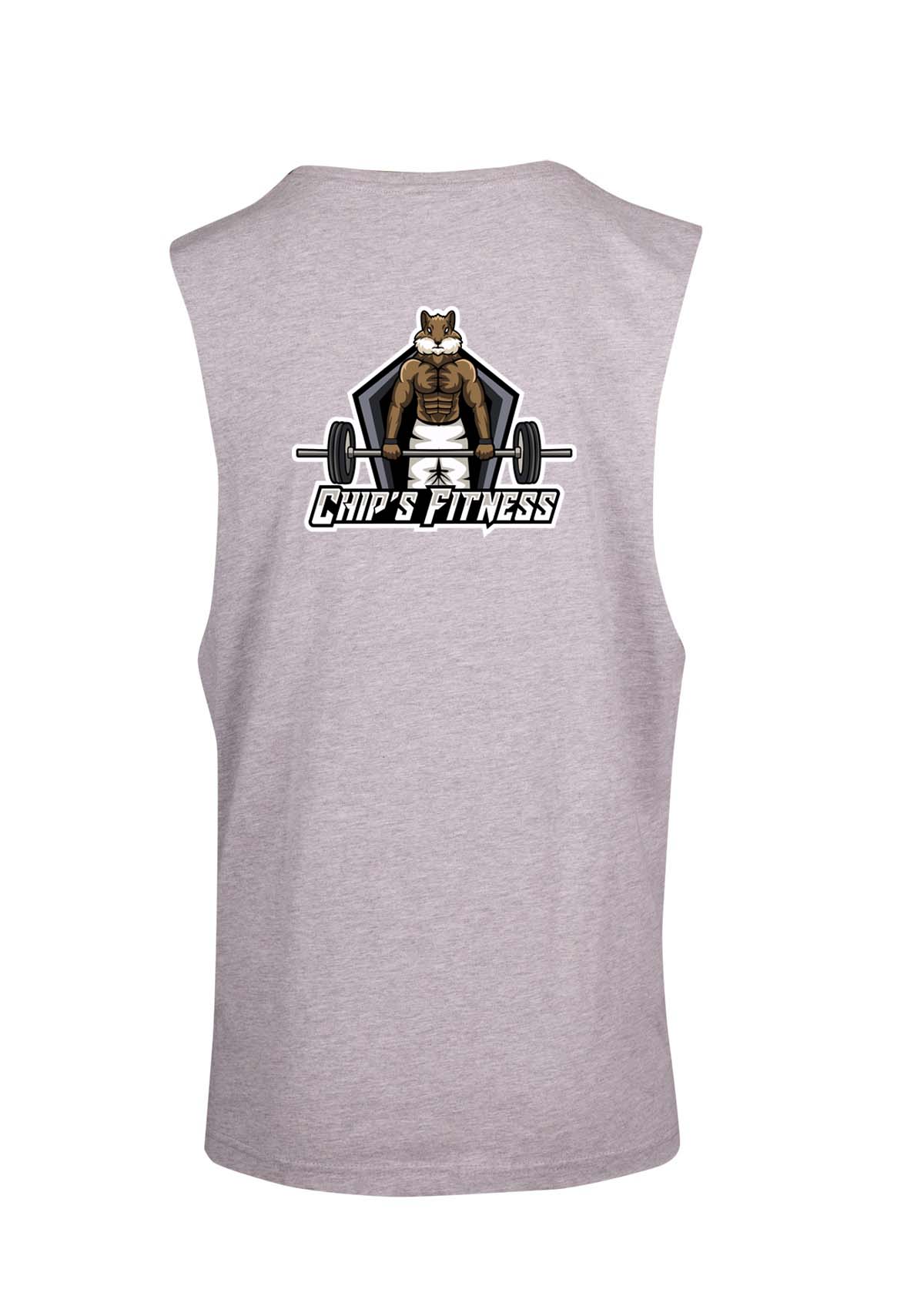 Chip's Fitness Double sided Logo Muscle T - Ladies
