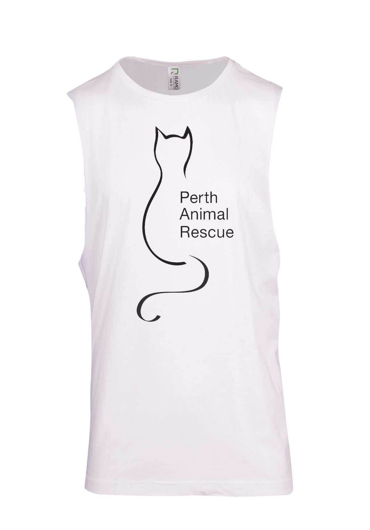 Perth Animal Rescue Logo Muscle T
