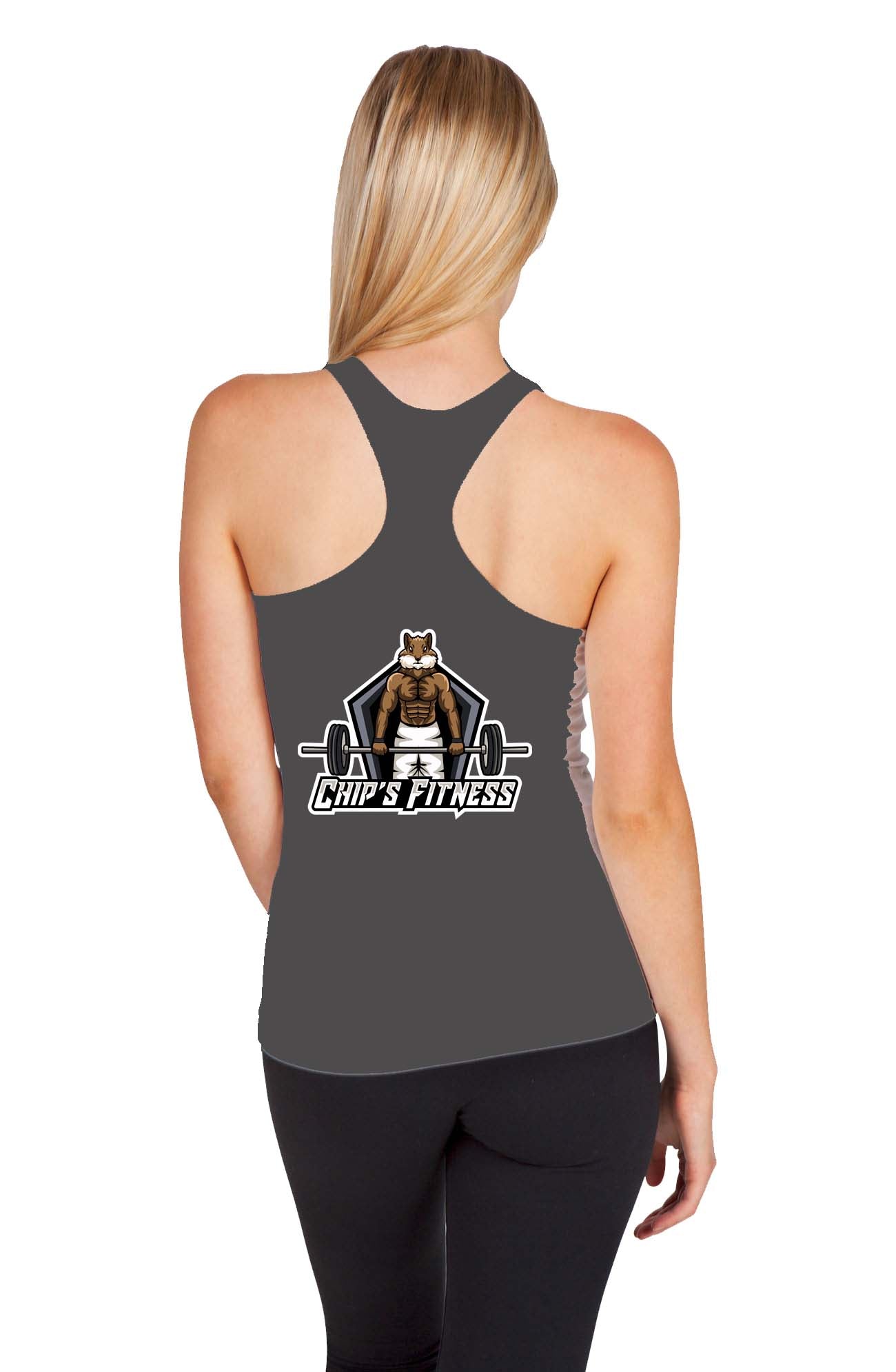 Chip's Fitness double sided  T-back singlet - Ladies