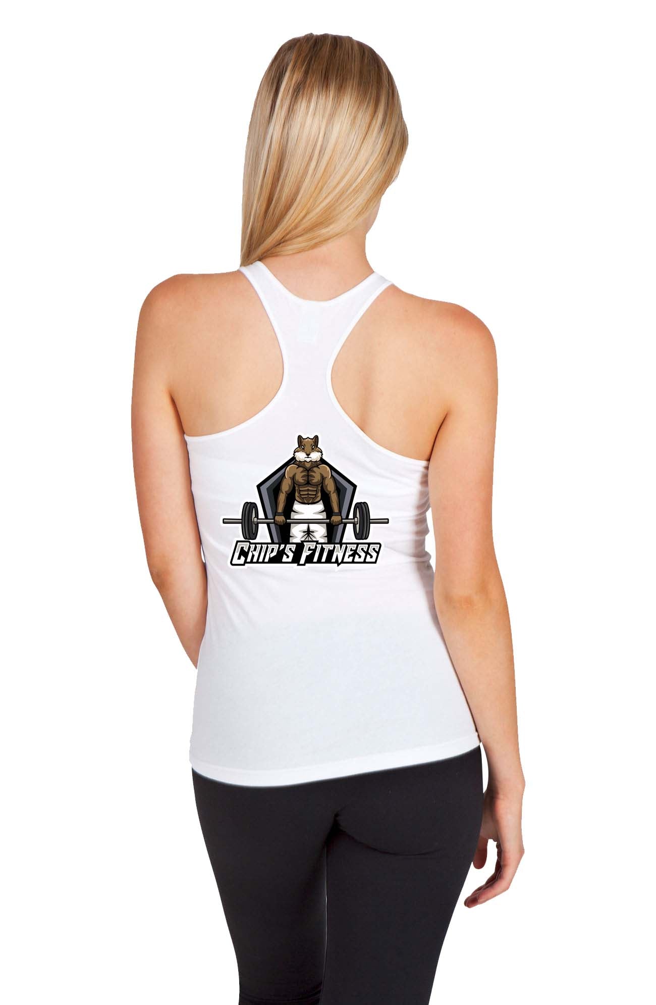 Chip's Fitness double sided  T-back singlet - Ladies