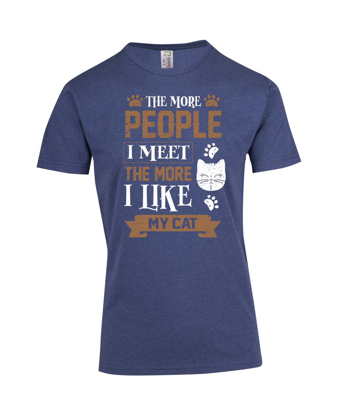 Perth Animal Rescue Double Sided Marl T-shirt - The more people I meet