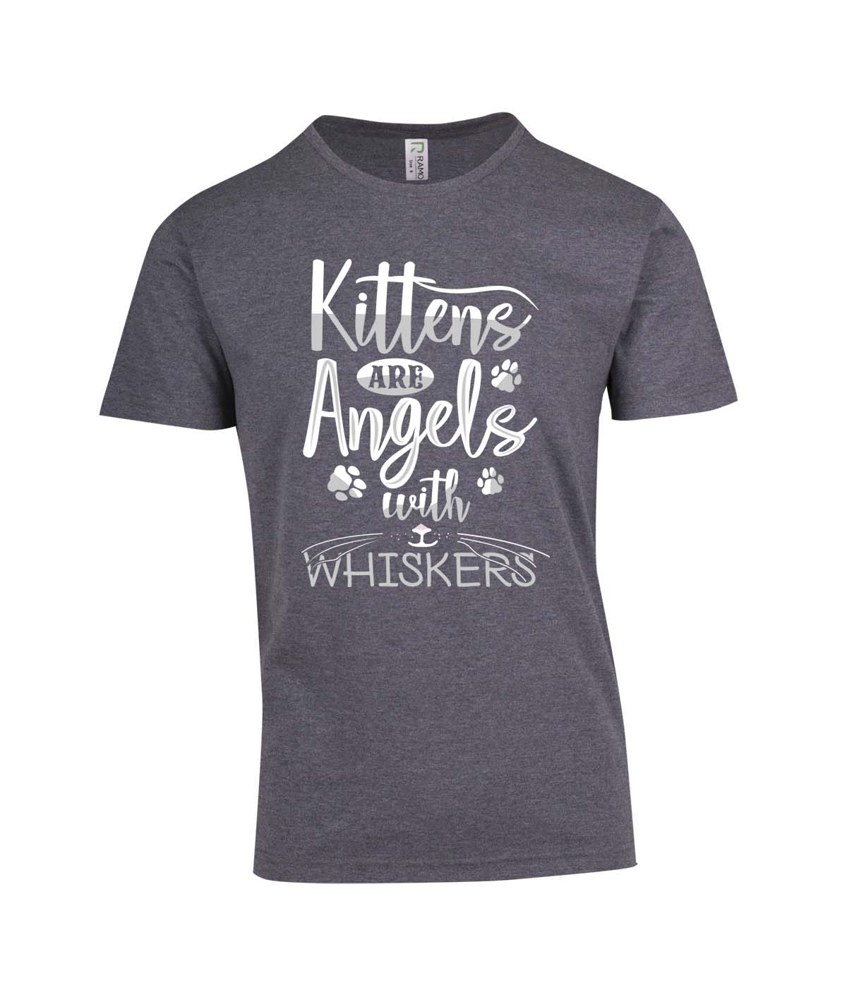 Perth Animal Rescue Double Sided Marl T-shirt - Kittens are angles