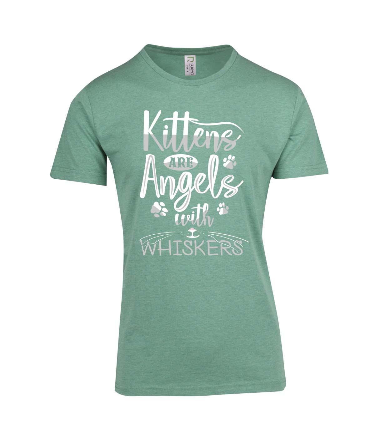 Perth Animal Rescue Double Sided Marl T-shirt - Kittens are angles