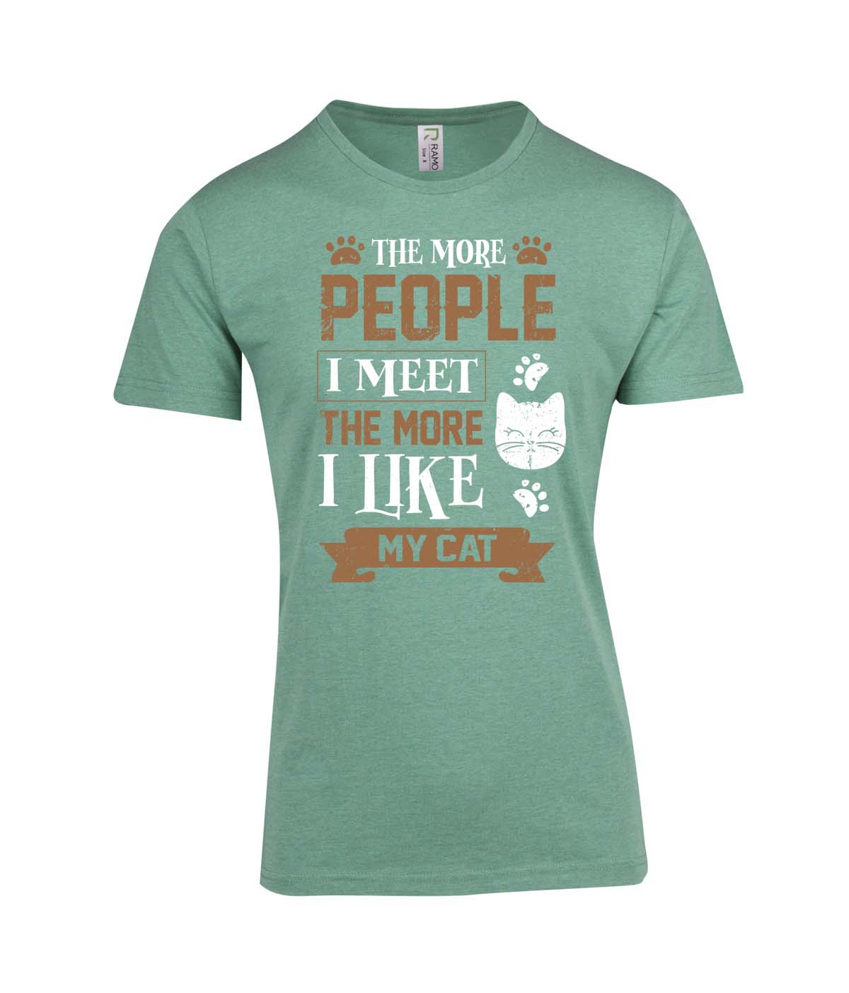 Perth Animal Rescue Double Sided Marl T-shirt - The more people I meet