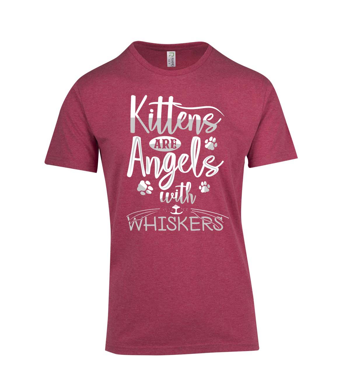 Perth Animal Rescue Double Sided Marl T-shirt - Kittens are angles