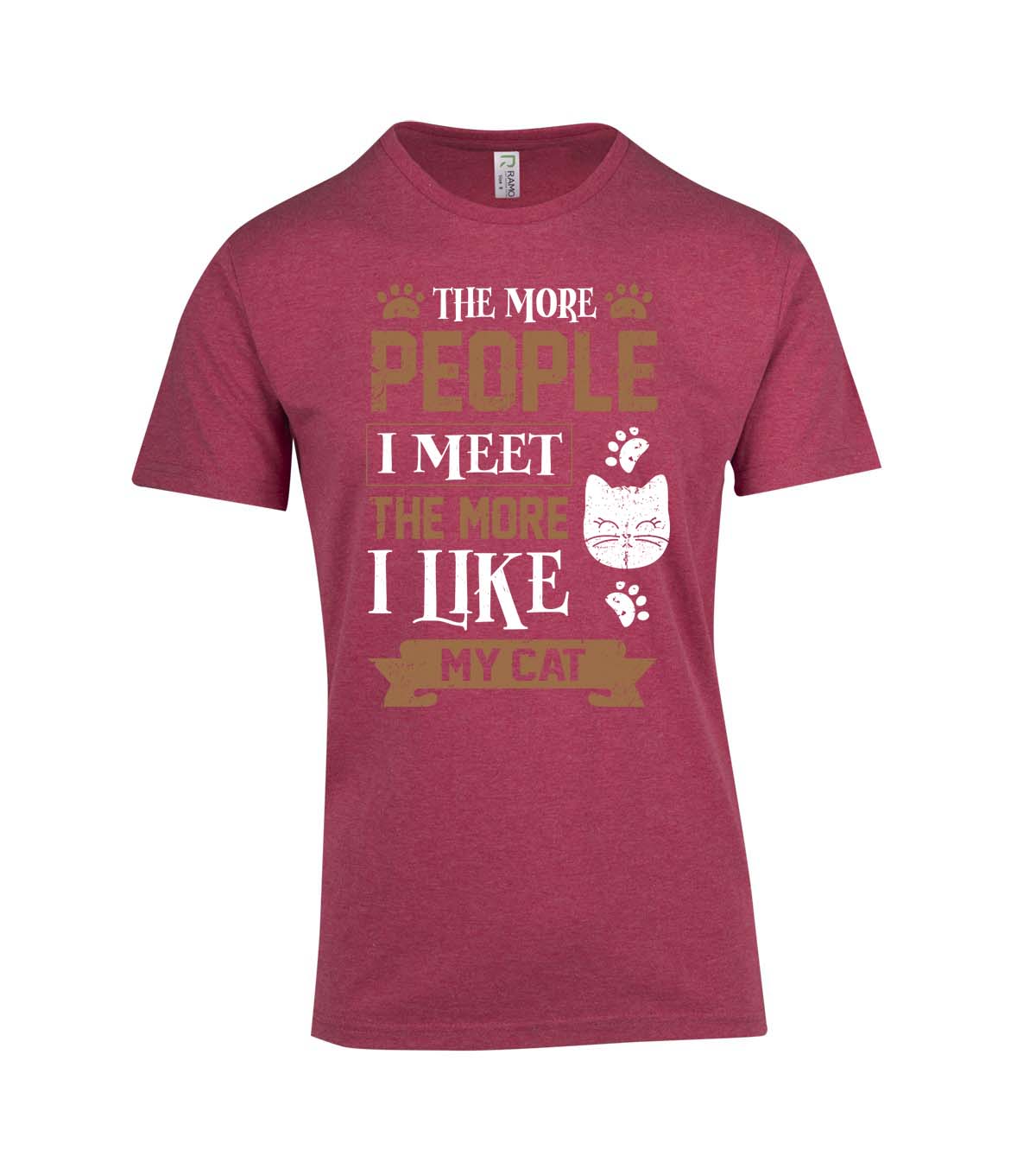 Perth Animal Rescue Double Sided Marl T-shirt - The more people I meet