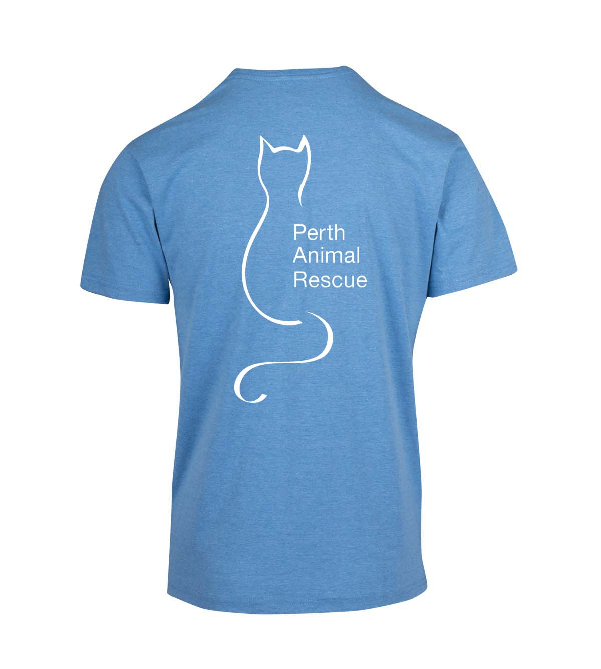Perth Animal Rescue Double Sided Marl T-shirt - Cats have servants