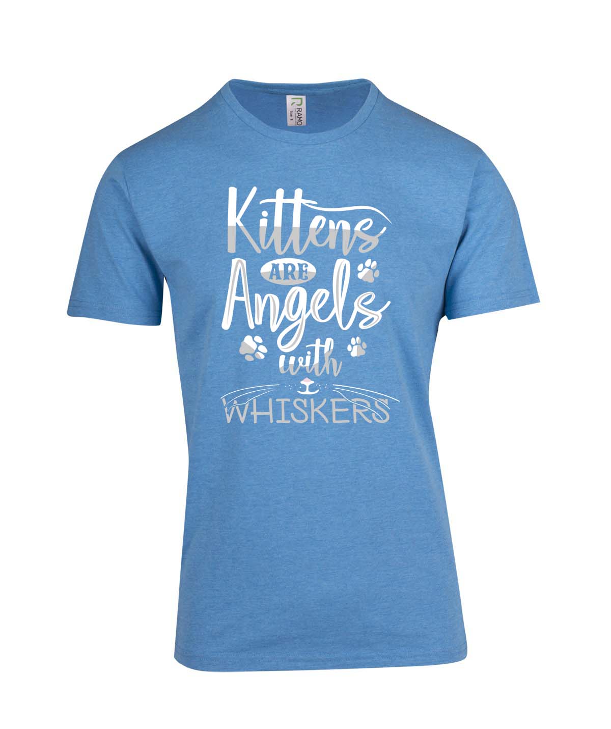 Perth Animal Rescue Double Sided Marl T-shirt - Kittens are angles