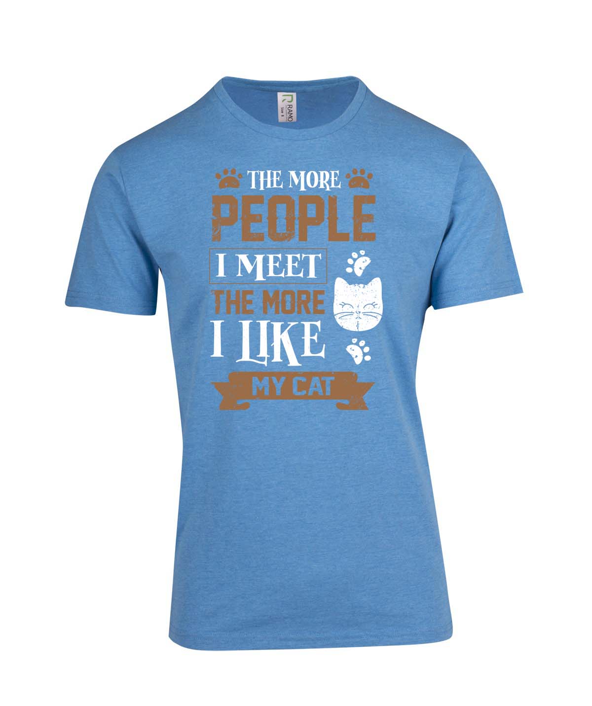 Perth Animal Rescue Double Sided Marl T-shirt - The more people I meet